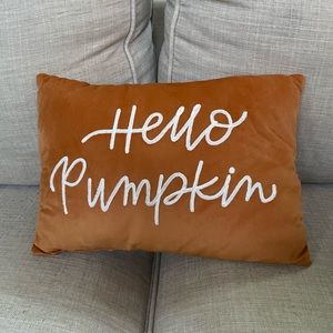 Hello Pumpkin Decorative Pillow
